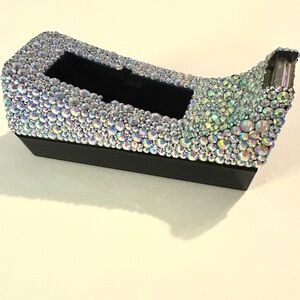 Rhinestone Encrusted Tape Dispenser